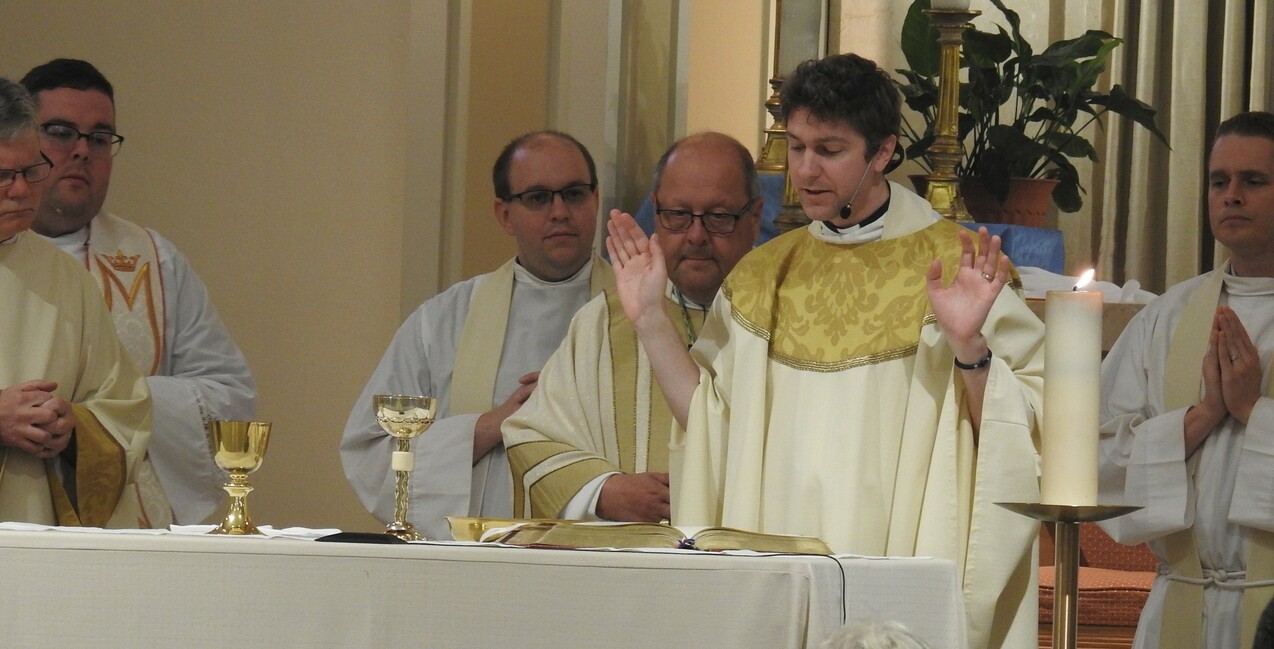 Bishop installs Father Ryan Cubera as St. Mary of the Falls pastor