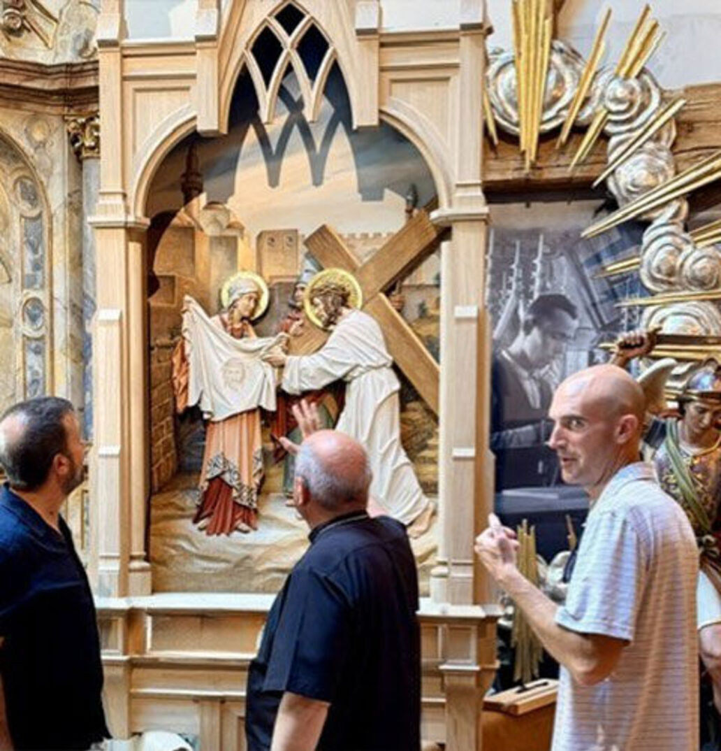Bishop malesic looking at stations2
