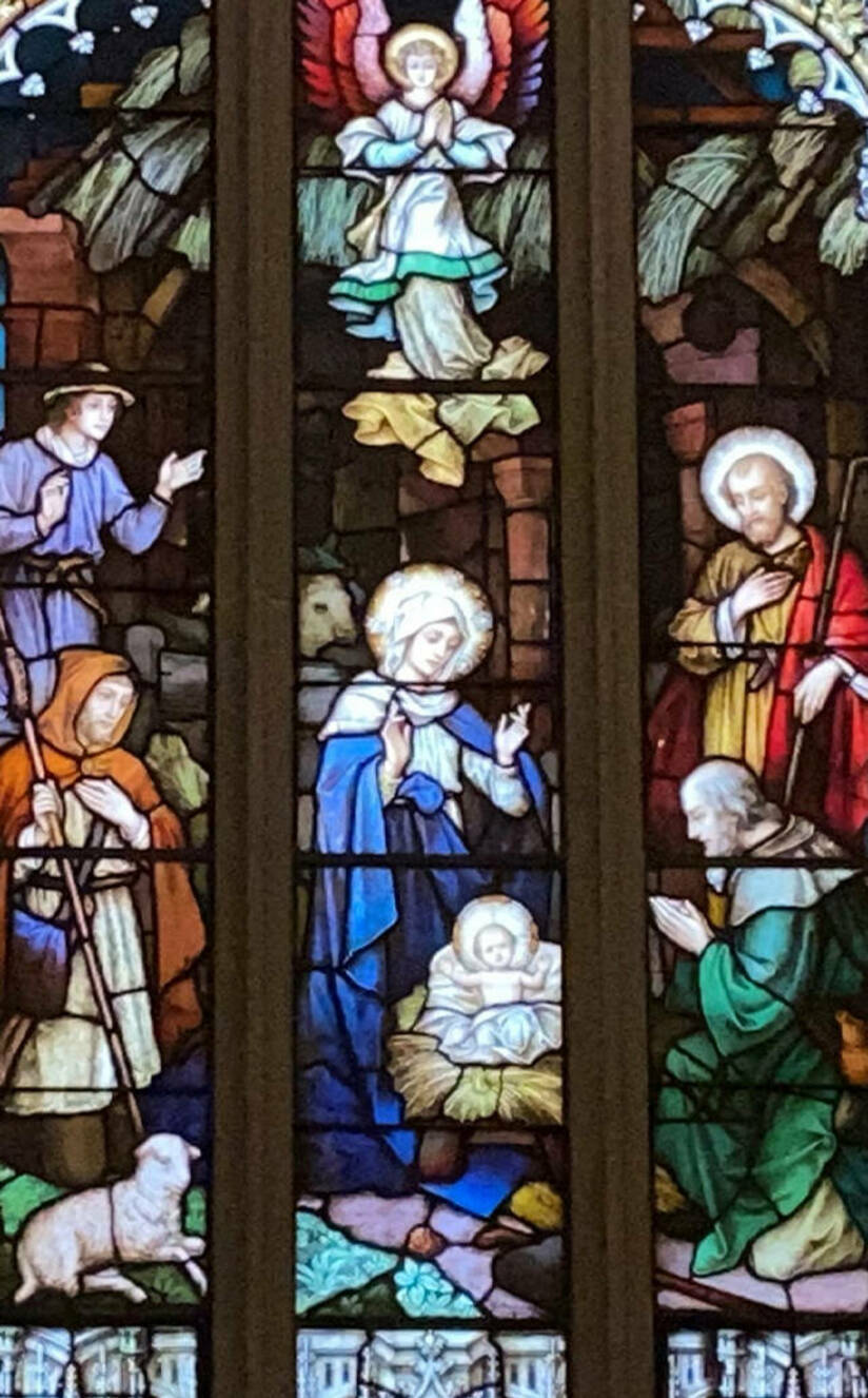 Cathedral nativity window
