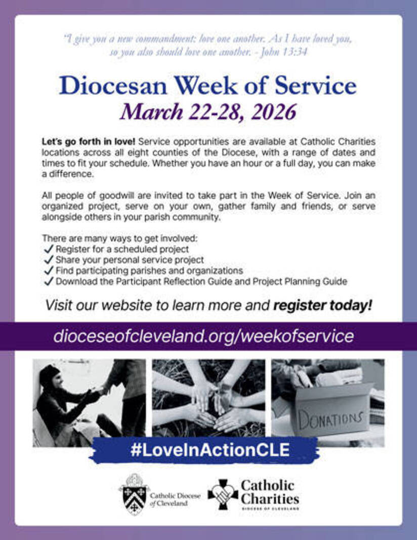Week of service registration flier 2026